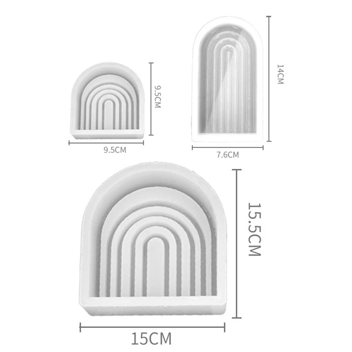 U Shaped Silicone Candle Mold