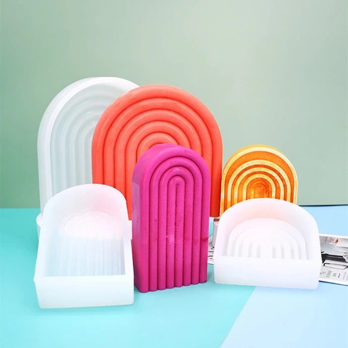 U Shaped Silicone Candle Mold